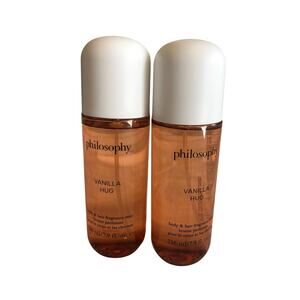 Philosophy Vanilla Hug Body Hair Fragrance Mist 2 Bottles 7.9oz Full Size